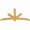 Ekena Millwork Alberta Rough Sawn Timber Gable Bracket, Western Red Cedar, 60"W x 35"H x 2"D x 4"F, 14/12 Pitch GBW060X35X0204ALB00RWR - alternate 5